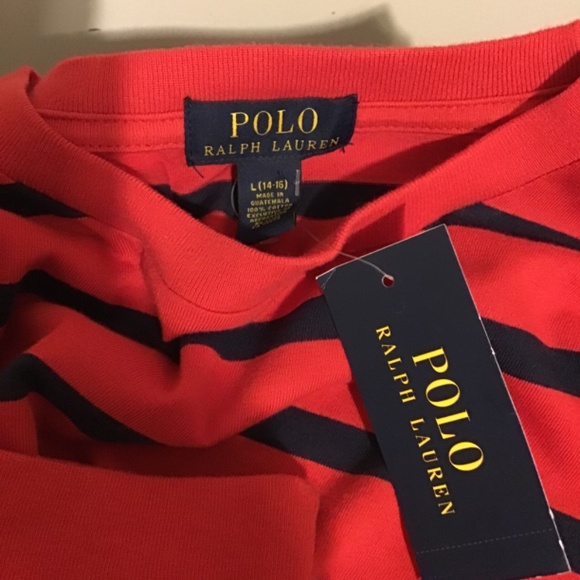 🔥🔥POLO RALPH LAUREN, LONG SLEEVE SHIRT SIZE LARGE (14/16) NWT - Picture 2 of 2